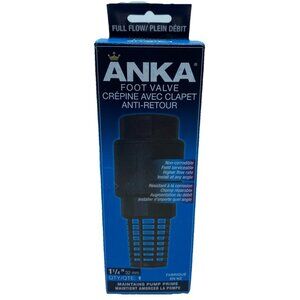 Anka 1-1/4” 32 mm Female NPT Thread Foot Valve Apex Valves AFV114